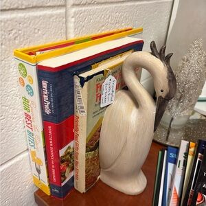 Resin Heron Bookend